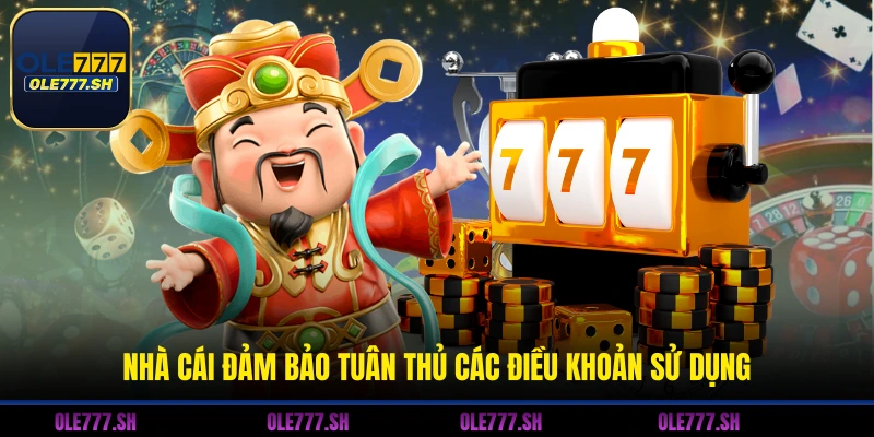 Nhà cái đảm bảo tuân thủ các điều khoản sử dụng